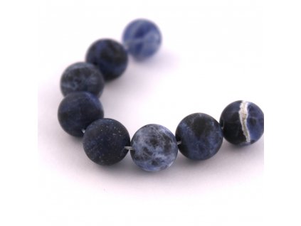 Sodalit - 8mm/4ks, modrý, matný