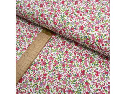 BAVLNĚNÉ PLÁTNO - KVĚTY, ŠÍŘE 150CM/1BM
