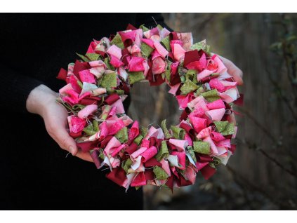 Návod na látkový věnec - střední