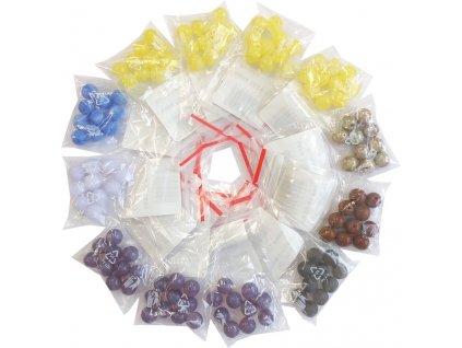 Sada skleněné korálky 8mm - "12"