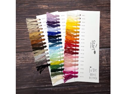 Vzorník - příze Start - 50 odstínů