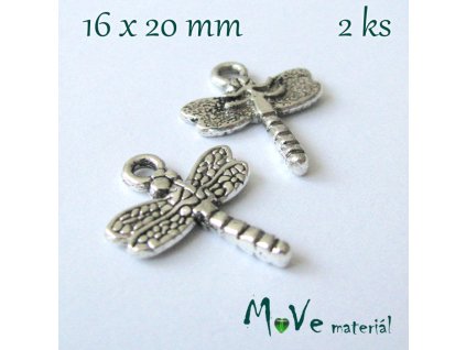 Přívěsek VÁŽKA 16x20mm, 2ks