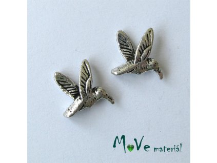 Přívěsek KOLIBŘÍK 15x14mm, 2ks