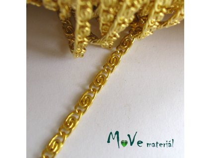 Řetízek kovový 2,5x6,5mm,1m, zlatý