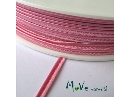 Sutaška š. 3mm viskóza ČESKÝ VÝROBEK,1m, růžová