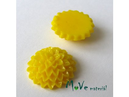Kabošon B6 astra - resin - 2ks, žlutý