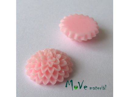 Kabošon B6 astra - resin - 2ks, světle růžový