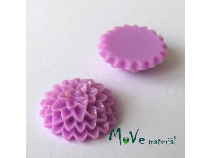 Kabošon B6 astra - resin - 2ks, růžovofialový