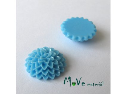 Kabošon B6 astra - resin - 2ks, světle modrý