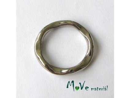 Plastový kroužek 32mm, 2ks, platina