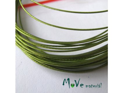 Nylonové lanko 0,45mm, 2,5m, olivové