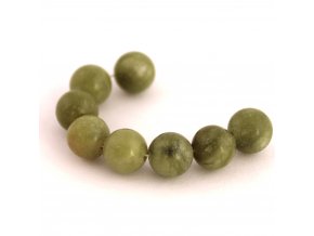 Nefrit - 8mm/4ks, zelený
