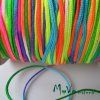 Nylonová pletená šňůra - 1mm/1m, duhová
