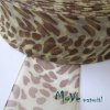Šifónová stuha 38mm, 1m, leopard