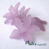 Akrylový květ 27x7mm, 4ks, fialový