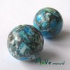 Korálky Marble 14mm 2ks, tyrkysové
