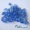 Plastové zlomky transparentní 6x8mm, 5g, modré