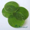 Perleťové penízky 30mm, 4ks, zelené