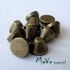 Trn našívací - kužel 7x7mm, 10ks, staromosaz