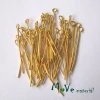 Ketlovací jehla zlatá 30mm, 50ks