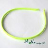 Čelenka jednoduchá potažená neonově zelená/5mm