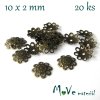 Kaplíky staromosaz filigránový 10x2mm/20ks