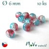 České praskačky korálky 6mm 10 ks