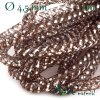 Modistická dutinka s lurexem 4,5mm, 1m, hnědá