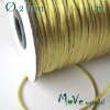 Šňůra atlasová 2mm zlatá,1m