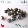 České ohňovky 6mm/20 ks, pokovené modré
