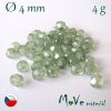 České ohňovky 4mm, 4g šedozelené AB lesk