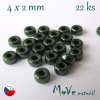 CZECH HEISHI 4x2mm/22ks, zelené