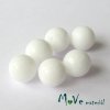 Jadeit malajský - 6mm/6ks, bílý