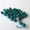 TYRKYS - IMITACE CHRYZOKOL 4mm/40ks - modrozelený