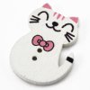 Knoflík dřevěný - kočka - různé barvy