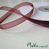 Šifónová stuha bordó 6mm, 1m