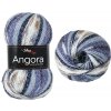Angora luxus simli batik - vlna, mohér, akryl a metalické vlákno