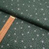 Bavlněné plátno - Tmavě zelená a stříbrné hvězdy - šíře 140cm/1bm