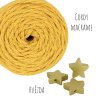 Sada na výrobu 5ti drhaných stromečků - z příze Cordy macrame