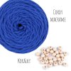 Sada na výrobu 5ti drhaných hvězdiček - z příze Cordy macrame