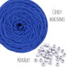 Sada na výrobu 5ti drhaných hvězdiček - z příze Cordy macrame