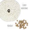 Sada na výrobu 5ti drhaných hvězdiček - z příze Cordy macrame