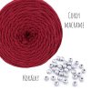 Sada na výrobu 5ti drhaných hvězdiček - z příze Cordy macrame