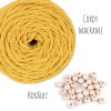 Sada na výrobu 5ti drhaných hvězdiček - z příze Cordy macrame