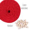 Sada na výrobu 5ti drhaných hvězdiček - z příze Cordy macrame