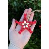 Sada na výrobu 5ti drhaných hvězdiček - z příze Cordy macrame