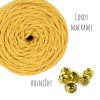 Sada na výrobu 5-ti drhaných koleček - spirálek - z příze Cordy macrame
