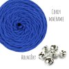 Sada na výrobu 5-ti drhaných koleček - spirálek - z příze Cordy macrame