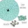 Sada na výrobu 5-ti drhaných zvonečků - z příze Cordy macrame