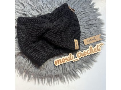 ČELENKA ,,LIMA" [černá] - UNIVERSÁLNÍ ( 50-60 cm )